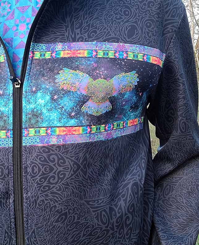 Owl Medicine Premium Sports Zip Hoodie