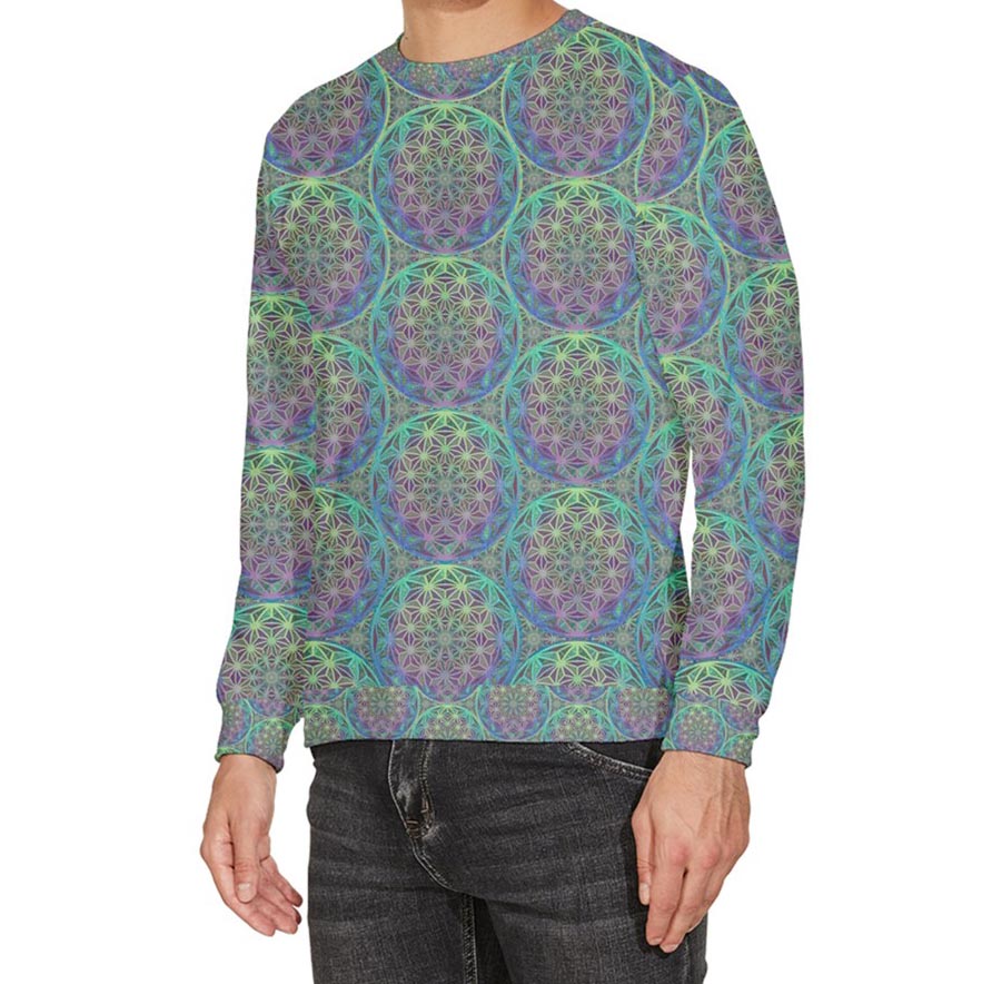 Teal Birth of a Star Velour Sweater