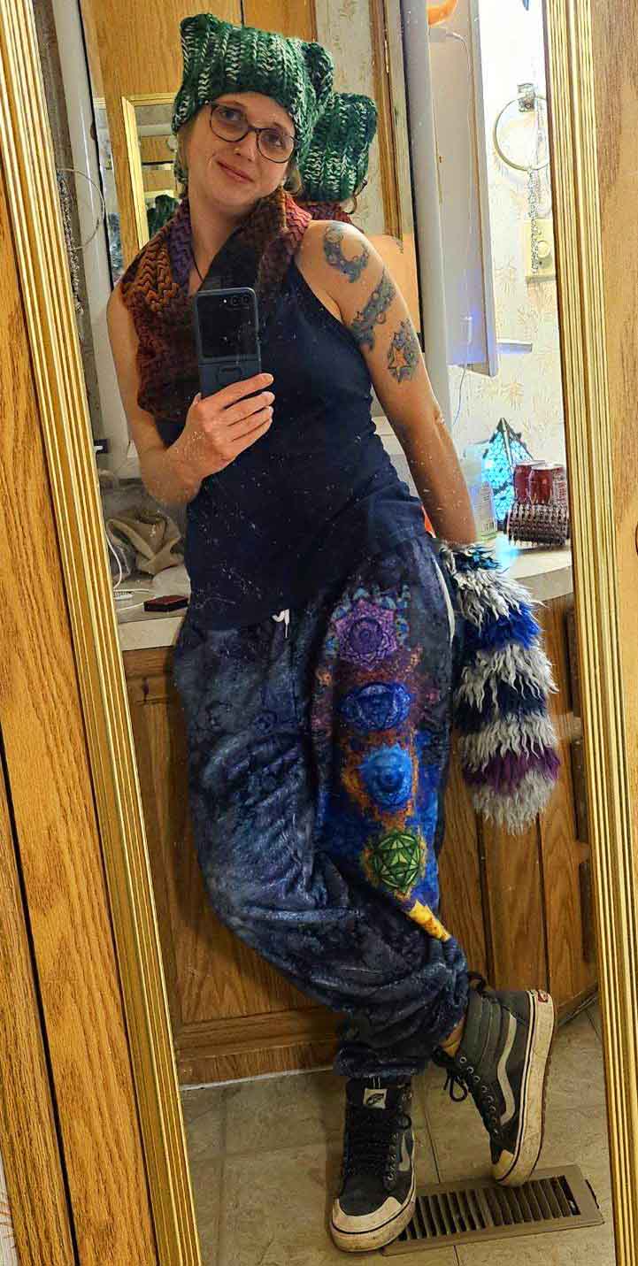 Night Chakra Plush Fleece Pants