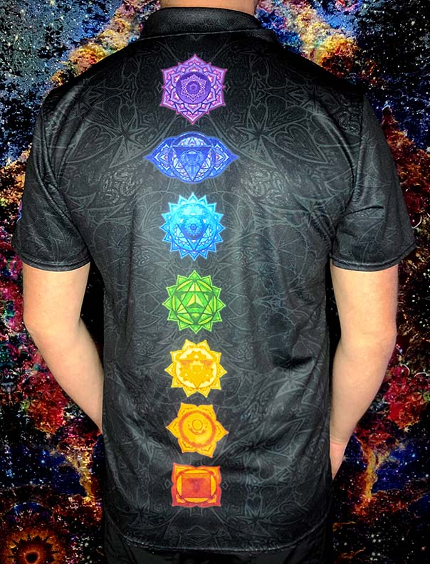 Chakra Nightshade Stretch Polo Golf Shirt