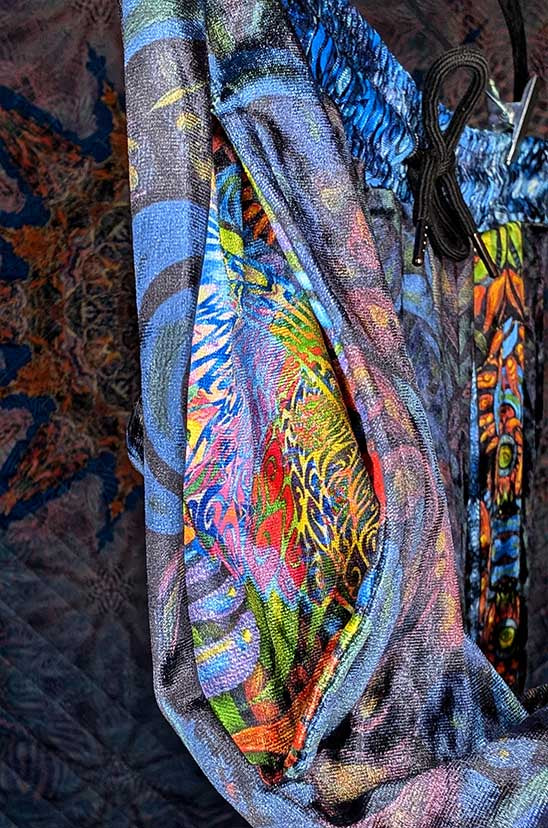 Visionary Owl Crushed Velvet Jogger Pants