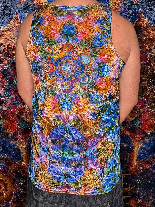 Infinite Owl Vision Crushed Velvet Tank Top