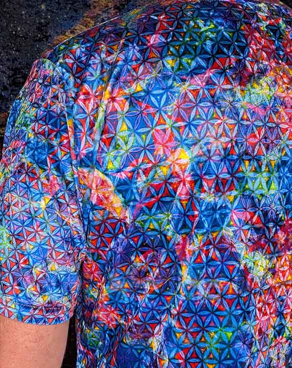 Elephant Rainbows Crushed Velvet T-Shirt