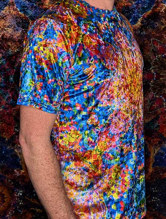 Traveling Waves Crushed Velvet T-Shirt