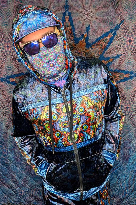 Visionary Owl Crushed Velvet Zip Hoodie