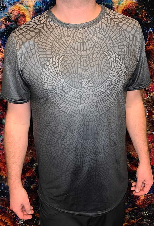 Falcon of Horus Gray T-Shirt