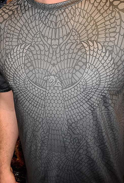 Falcon of Horus Gray T-Shirt