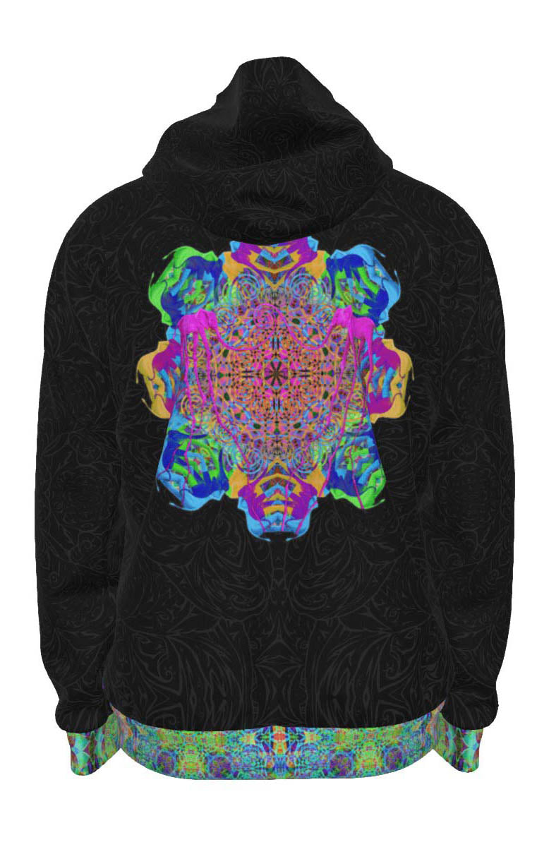 Elephant Mandala Premium Zip Hoodie