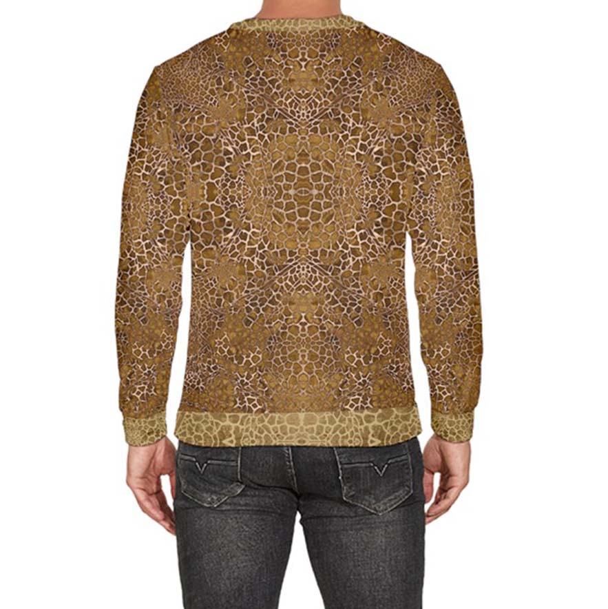 Giraffe Pleather Velour Sweater