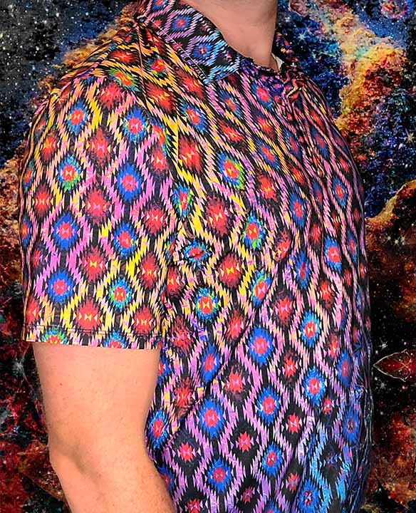 Navajo Sunrise Stretch Polo Golf Shirt