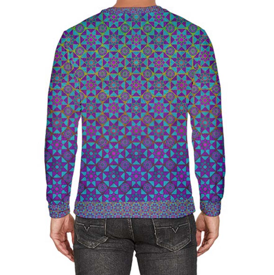 Tesseract Hypercube Velour Sweater