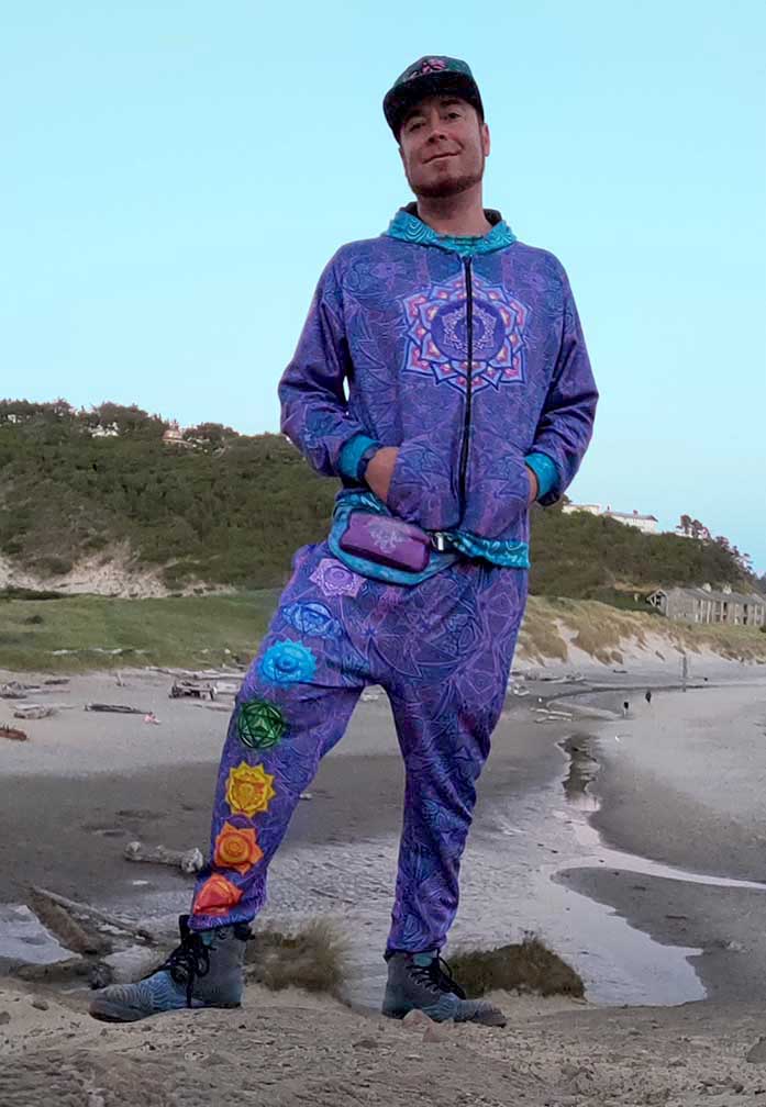 Purple Chakra Awakening Premium Zip Hoodie