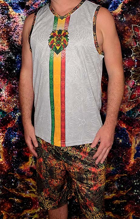 Rasta Lion Tank Top Jersey & Shorts