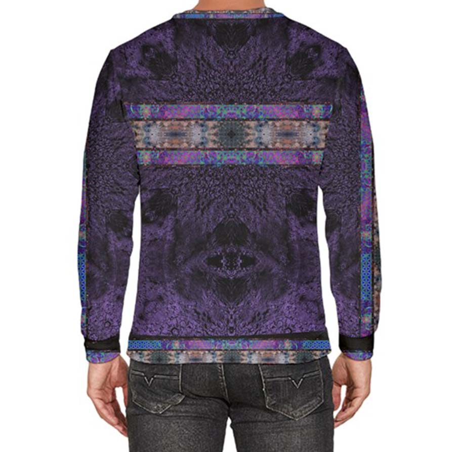 Purple Moon Walk Velour Sweater