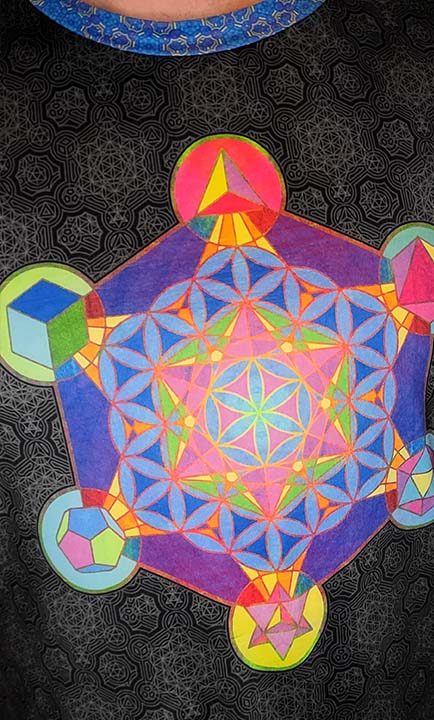 Metatron's Cube Merkabah T-Shirt