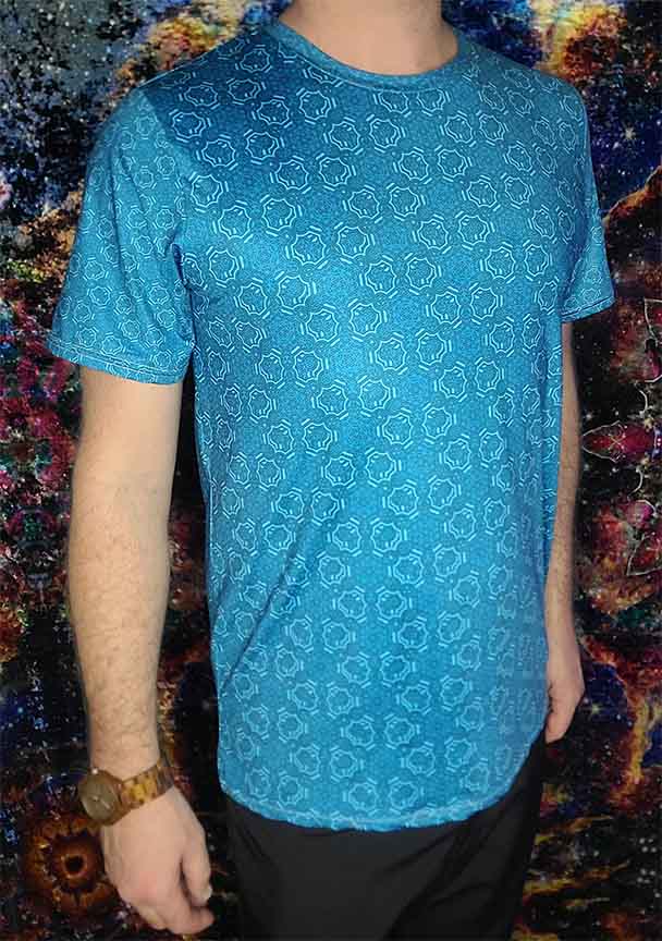 Aqua Metatron's Cube T-Shirt
