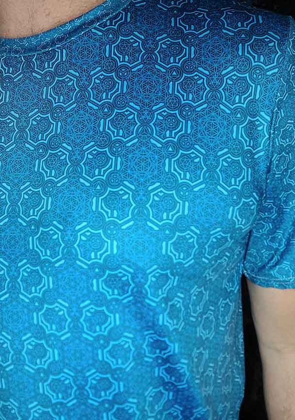 Aqua Metatron's Cube T-Shirt