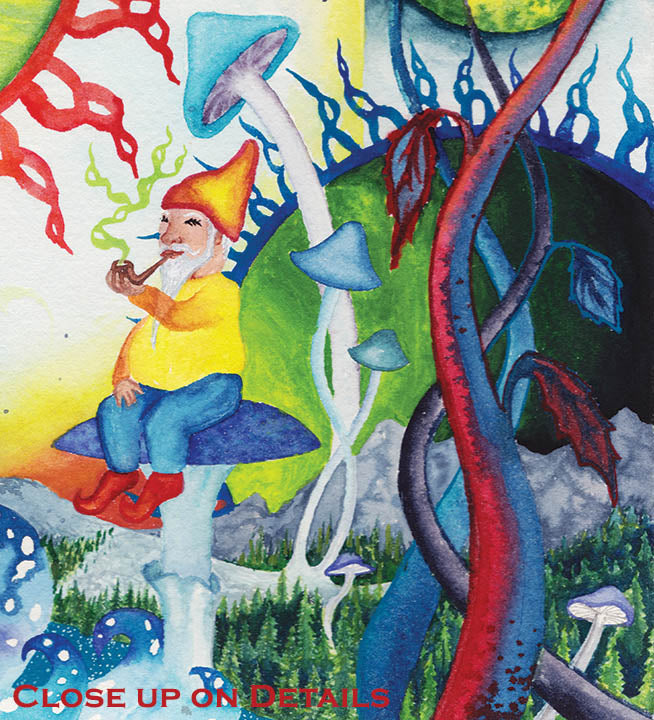 We Are All One! The Enlightened Portal to the Enchanted Beyond | Original Watercolor Painting