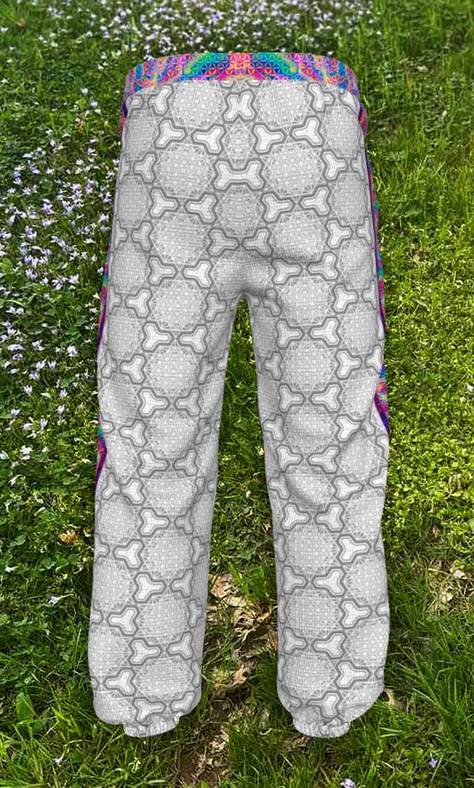 64 Point Star Tetrahedron Day Trip Plush Tracksuit Sweatpants