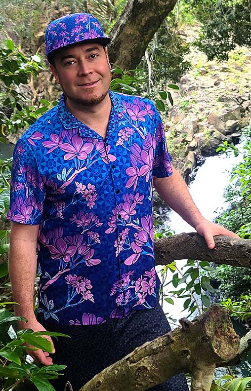 Plumeria Tesseract Hawaiian Shirt