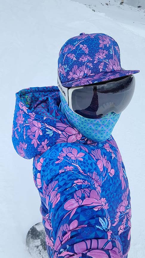 Plumeria Tesseract Hooded Puffer Jacket