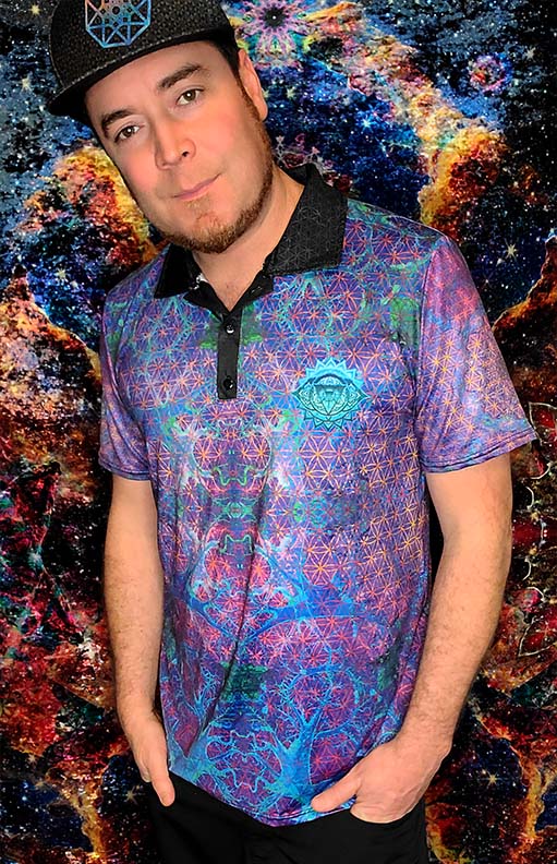 Chakra Awakening Stretch Polo Golf Shirt