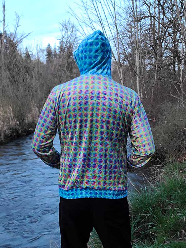 Quantum Entanglement Crushed Velvet Hoodie