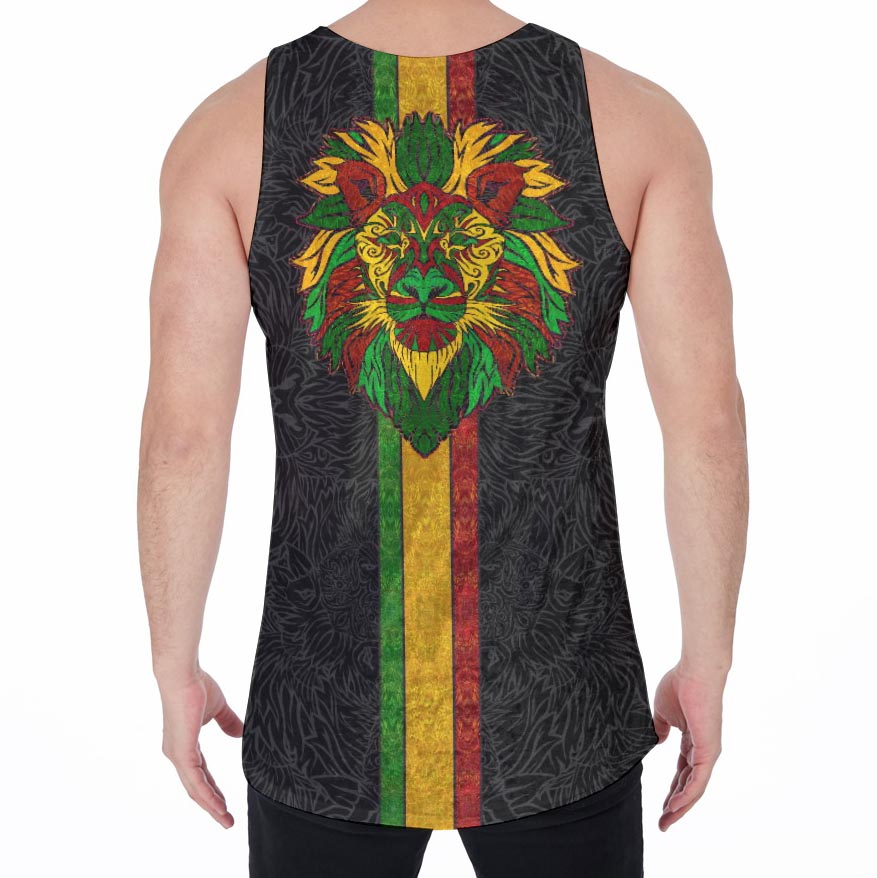 Rasta Lion Crushed Velvet Tank Top