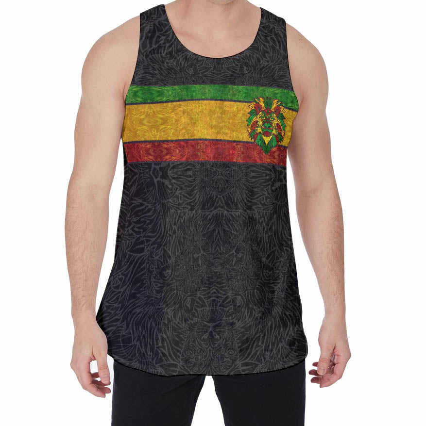 Rasta Lion Crushed Velvet Tank Top
