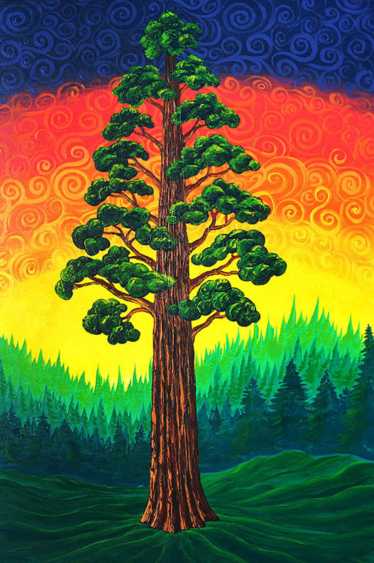 Starry Sequoia Day Trip Original Painting