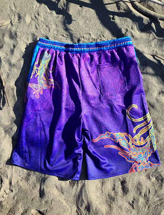 Purple Jellyfish Shorts