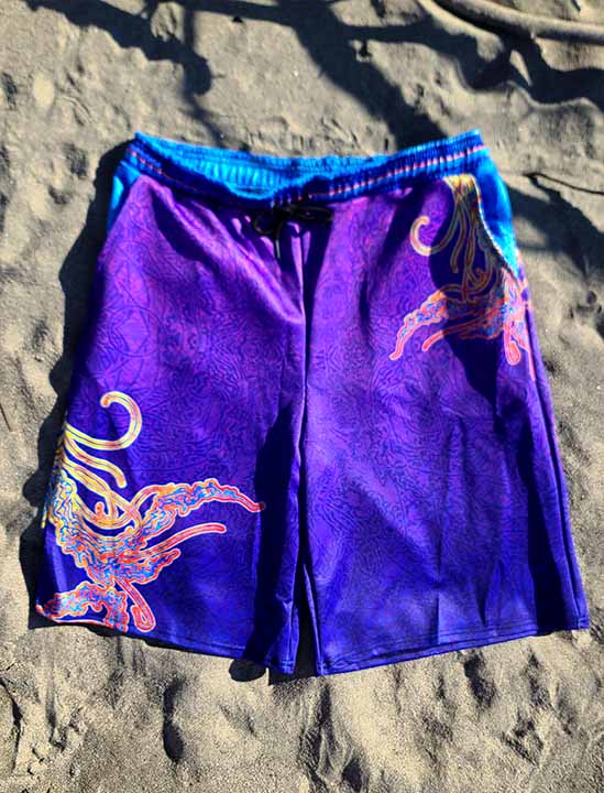 Purple Jellyfish Shorts