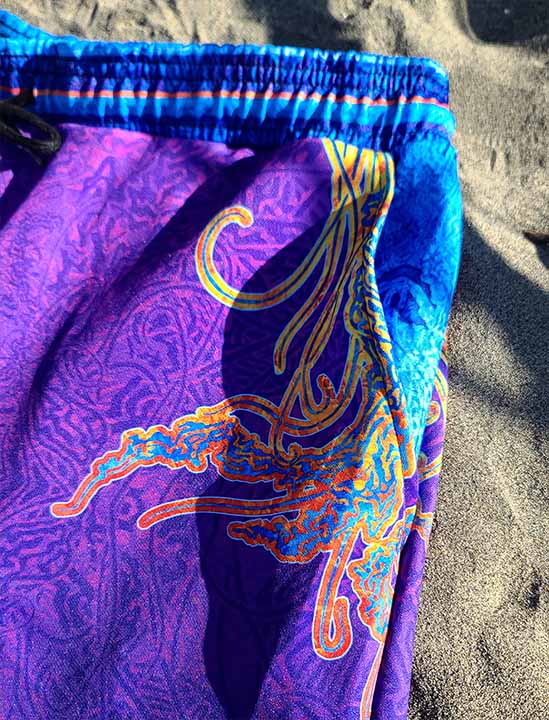 Purple Jellyfish Shorts