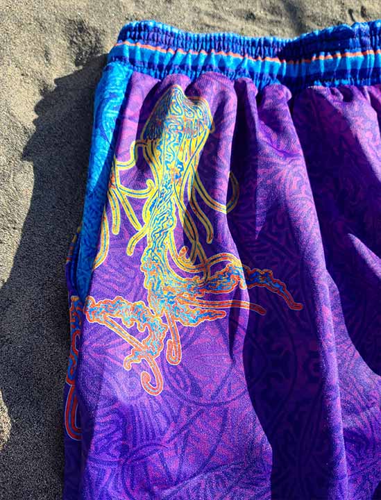 Purple Jellyfish Shorts
