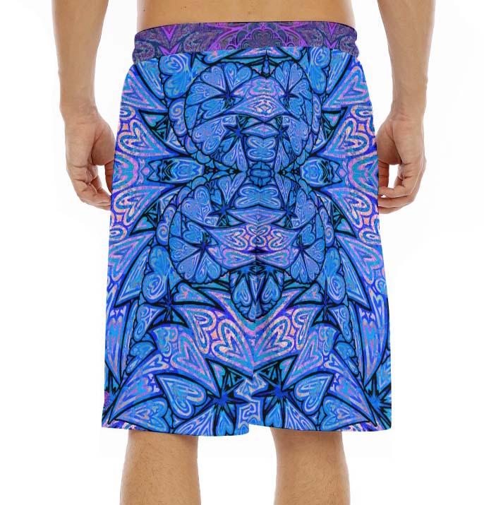 Blue Hearts Shorts