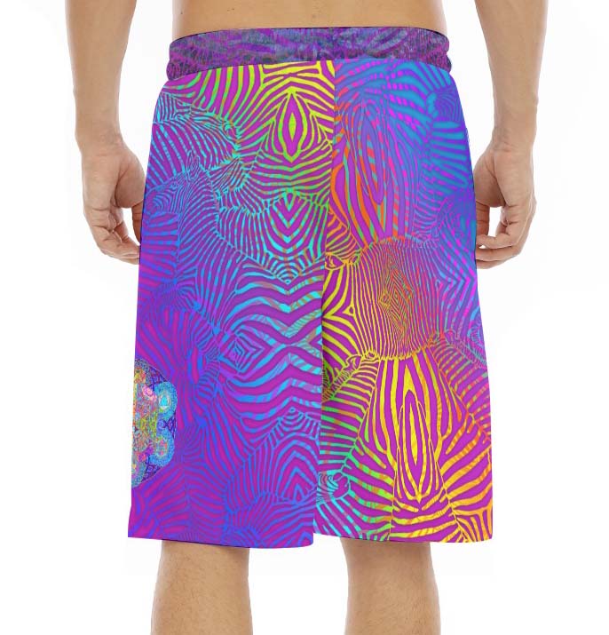 Rainbow Zebra Shorts