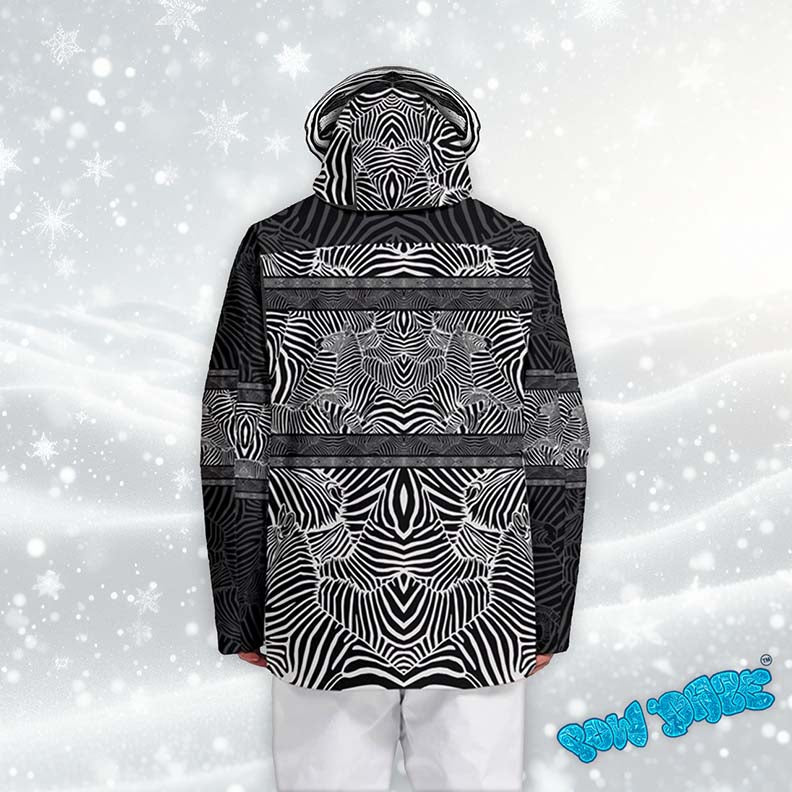 Zebra Stripes Snowboard Jacket