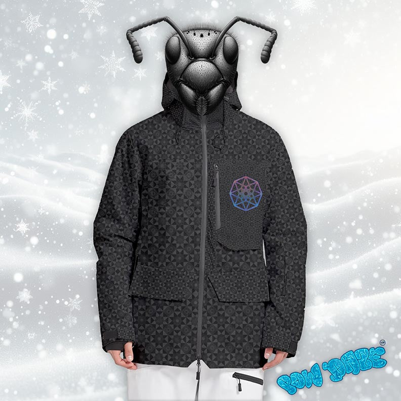 Vector Equilibrium Black Snowboard Jacket