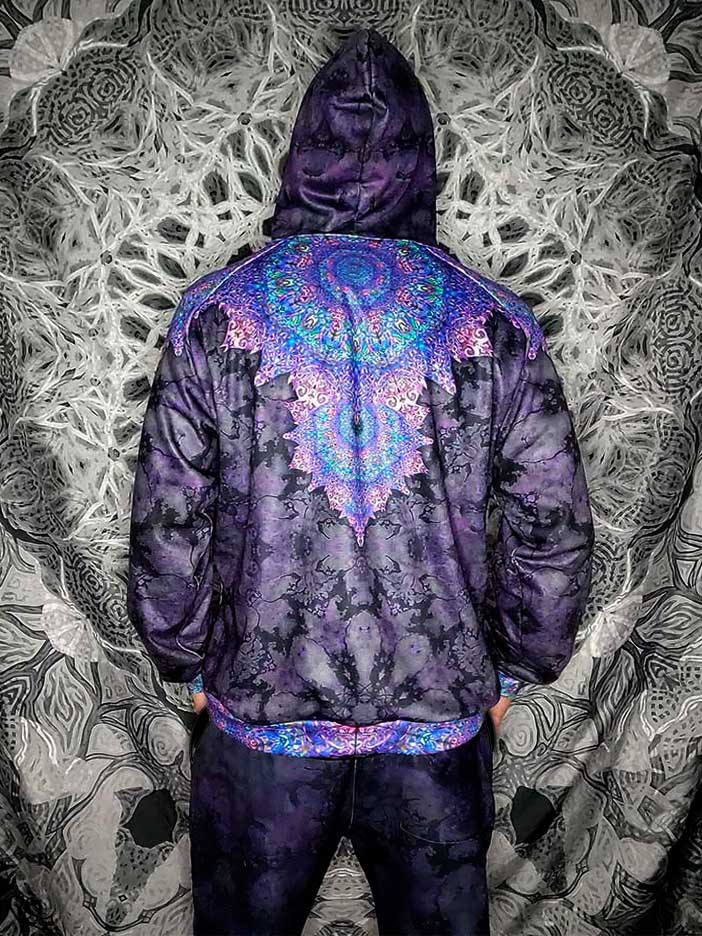 Sea Flower Drop Premium Zip Hoodie