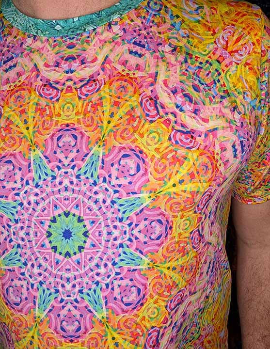 Psychedelic Elephant String Theory T-Shirt