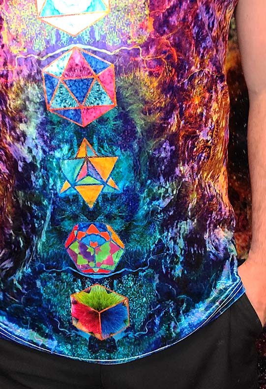 Platonic Solids Crushed Velvet Tank Top