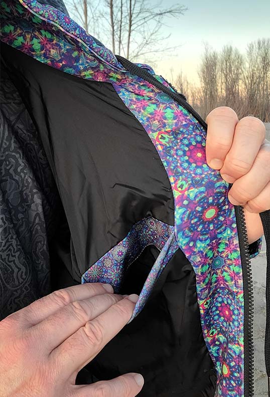 Black Diamonds Mandala Premium Zip Hoodie