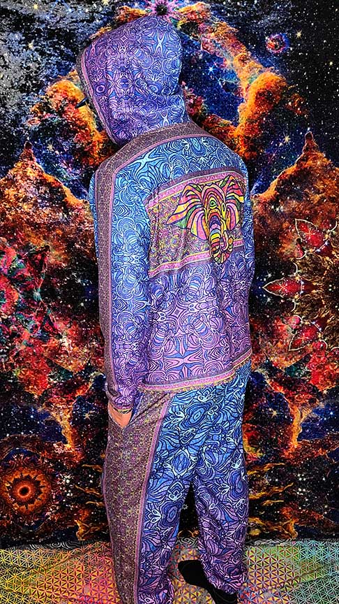 Elephant Medicine Plush Hoodie Tracksuit Top