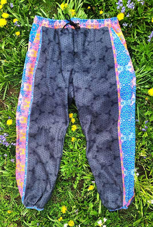 64 Point Star Tetrahedron Plush Tracksuit Sweatpants