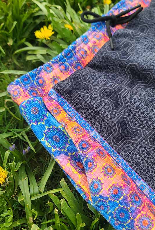 64 Point Star Tetrahedron Plush Tracksuit Sweatpants