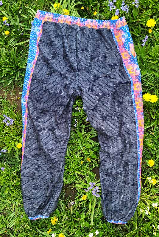 64 Point Star Tetrahedron Plush Tracksuit Sweatpants