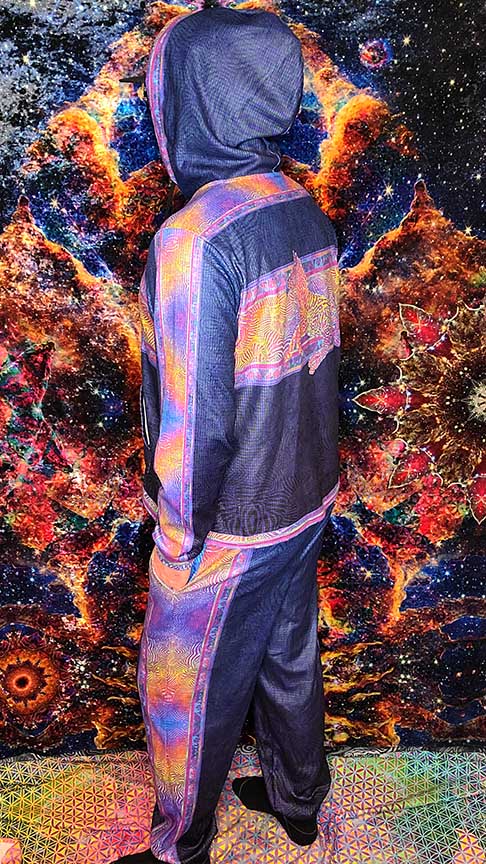 Zebra Rainbows Plush Hoodie Tracksuit Top