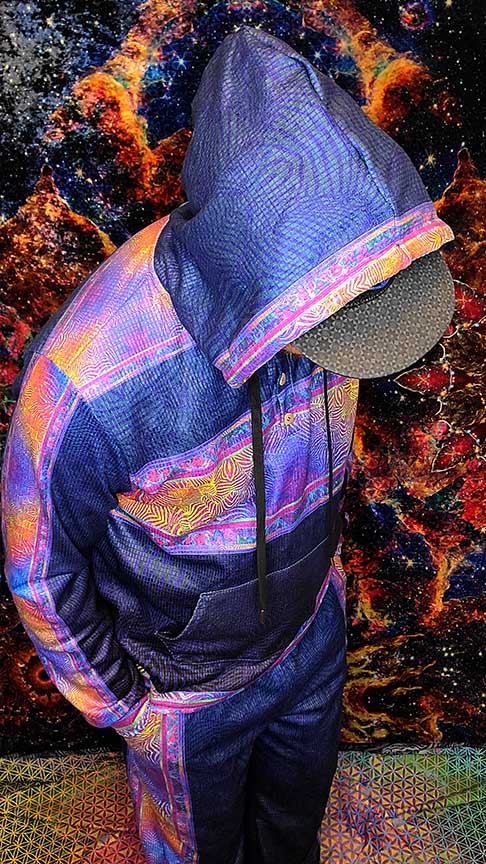 Zebra Rainbows Plush Hoodie Tracksuit Top