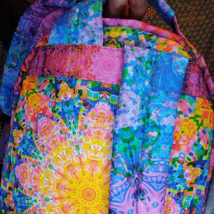 Travelling Waves Psychedelic Backpack