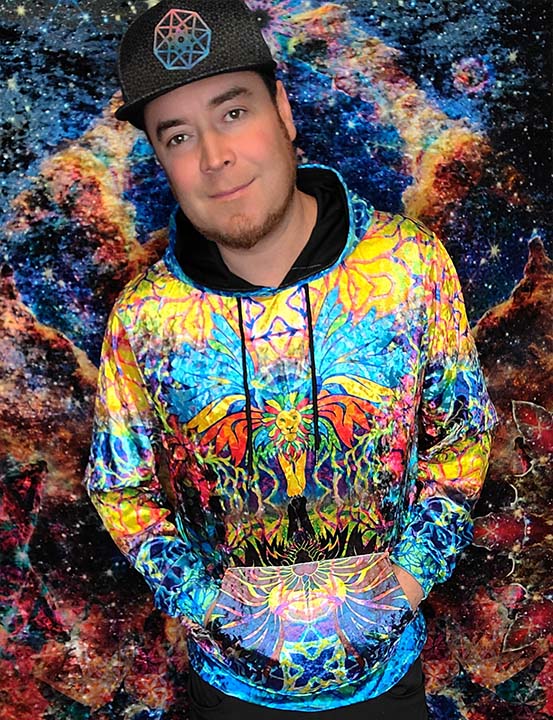 Uni-Lion-Corn Shadows Crushed Velvet Hoodie